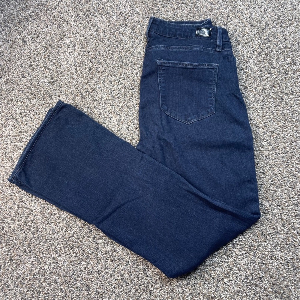 Paige High Rise Manhattan Bootcut Women's 29x31 Jeans Indigo Blue USA Made